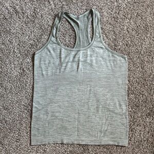 Lululemon Sage Green Racerback Tank Top - Swiftly Tech - Hip Length Size 12